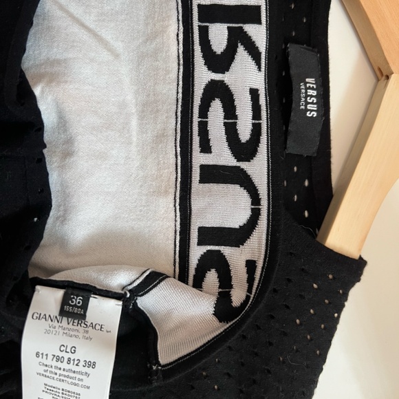 Versus Versace Crop Mesh Top - Picture 4 of 4